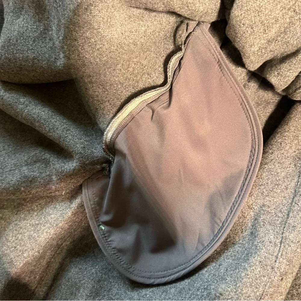 Alfani Wool Blend Colorblocked Wrap Coat - L/XL, Gray - Picture 9 of 11